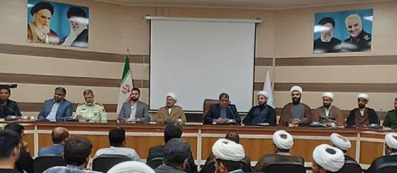 آیین تکریم و معارفه رئیس سابق و جدید تبلیغات اسلامی جیرفت برگزار شد